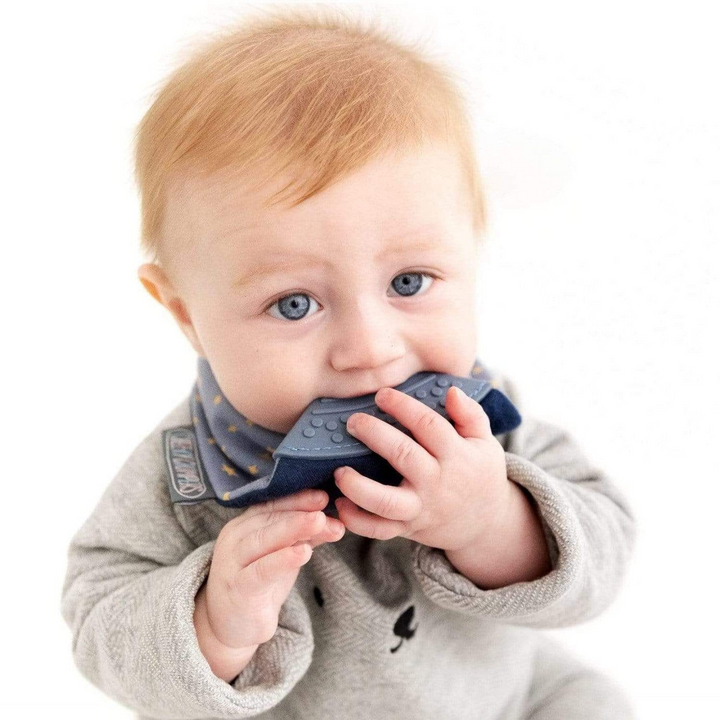 Neckerchew Teething Dribble Bib- Midnight Stars