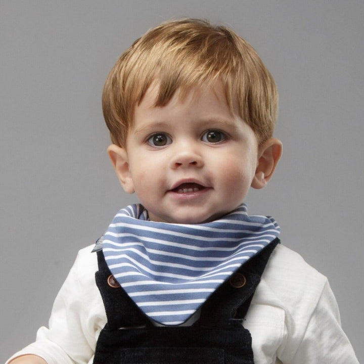 Cheeky Chompers Neckerbib- Stripe and Dino