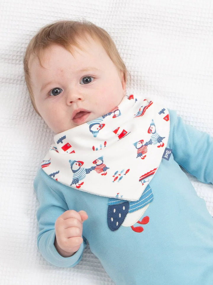 Scottish puffin dribble bib