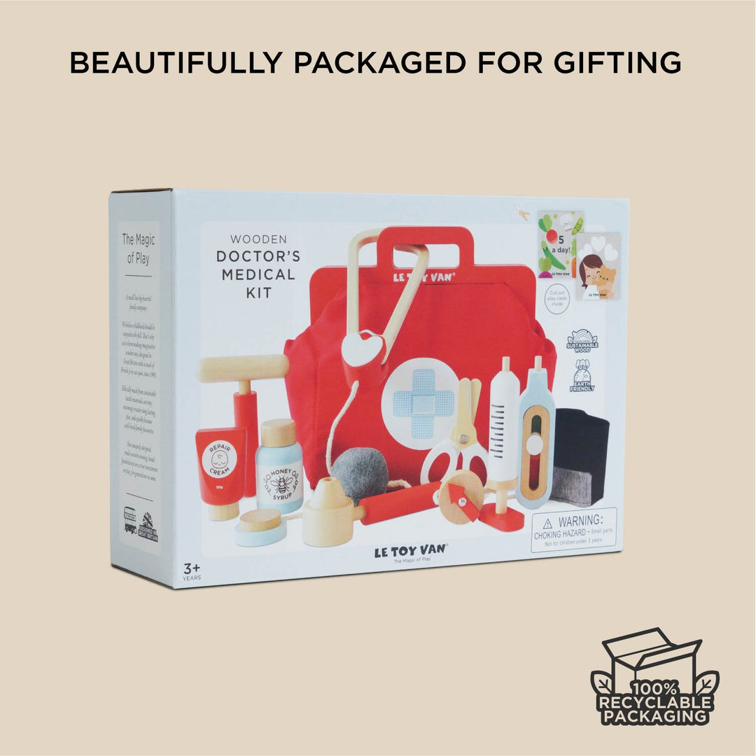 Le Toy Van Wooden Doctor’s Medical Kit
