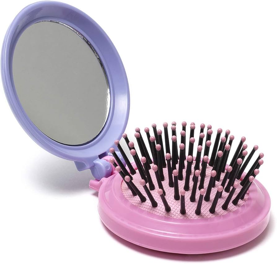 Legami Hairbrush With Mirror - Nice Hair - I Believe In Magic