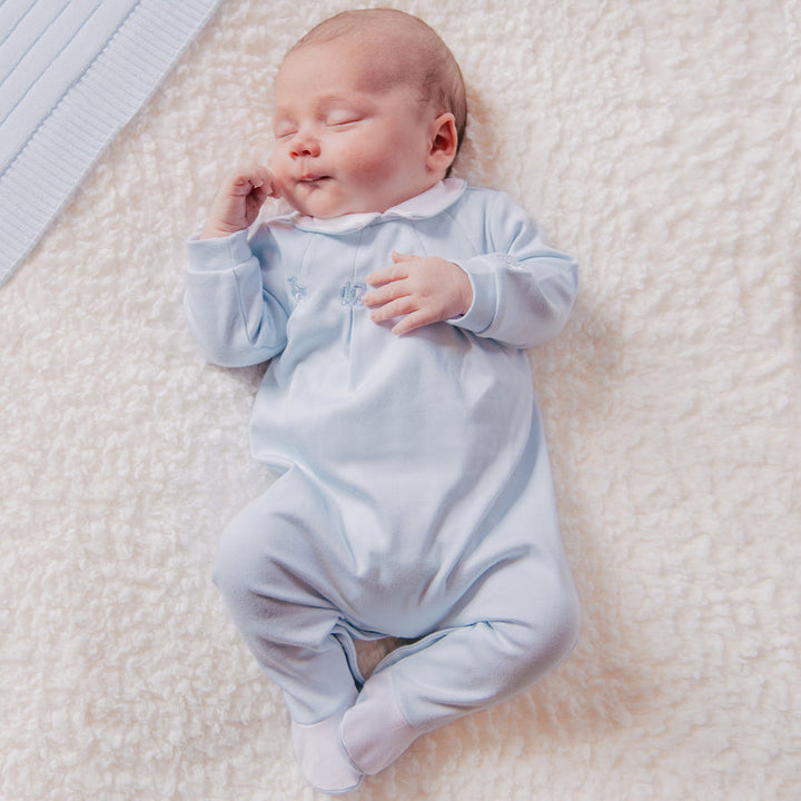 Lenny Blue Babygrow Twin Pack