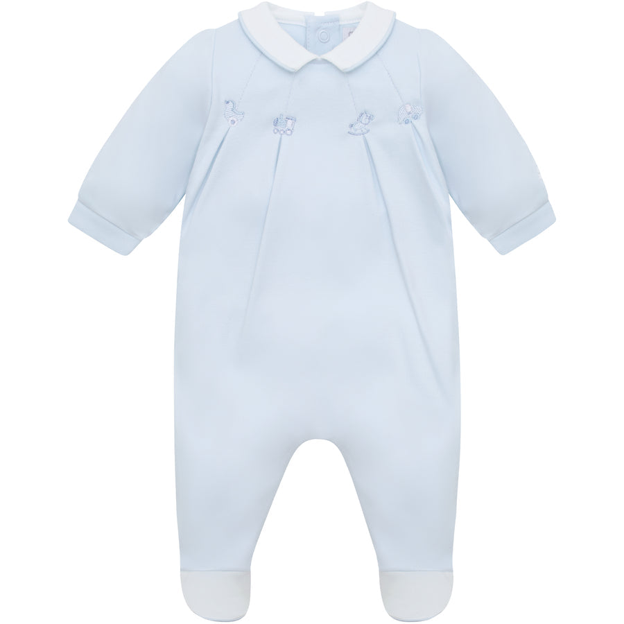 Lenny Blue Babygrow Twin Pack