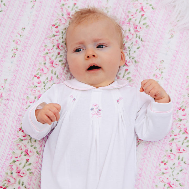 Lara Pink Babygrow Twin Pack