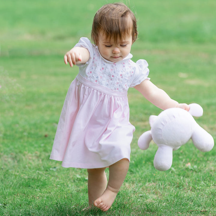 Lilah Pink Summer Floral Dress