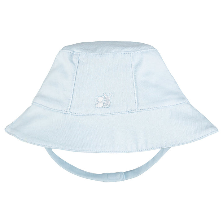 Gibson Blue Jersey Bucket Hat with Chin Strap