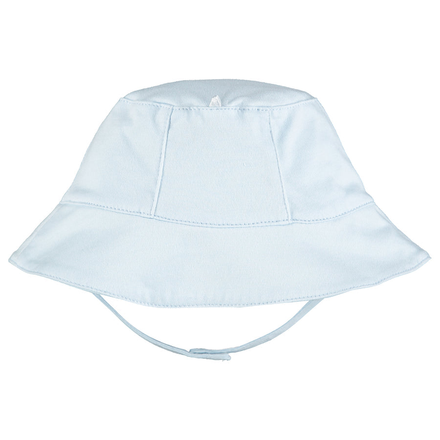 Gibson Blue Jersey Bucket Hat with Chin Strap