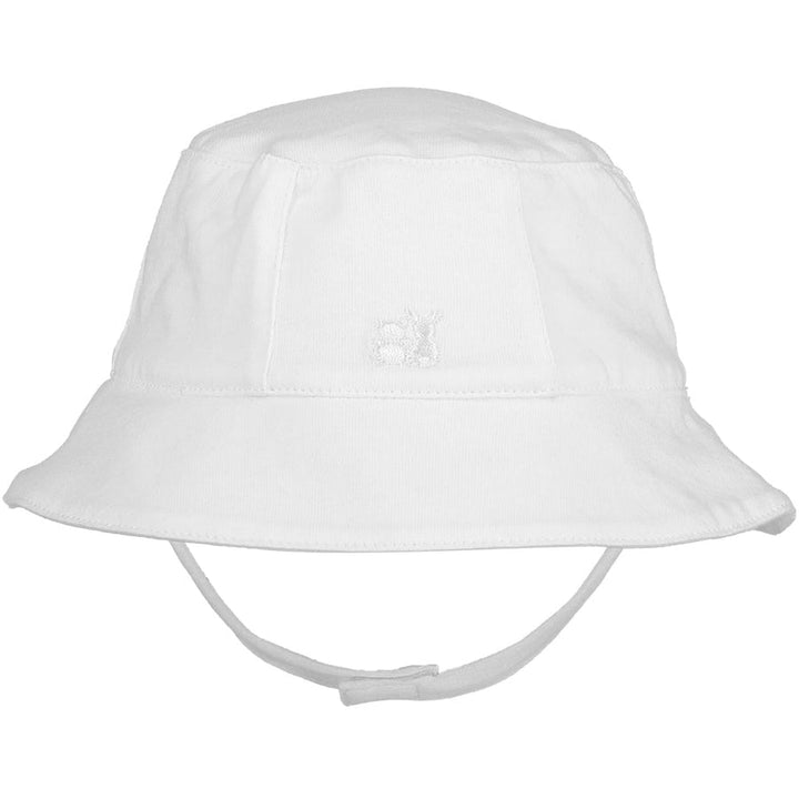 Gibson White Jersey Bucket Hat with Chin Strap