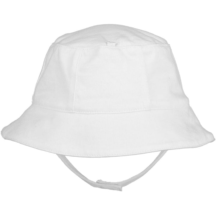 Gibson White Jersey Bucket Hat with Chin Strap