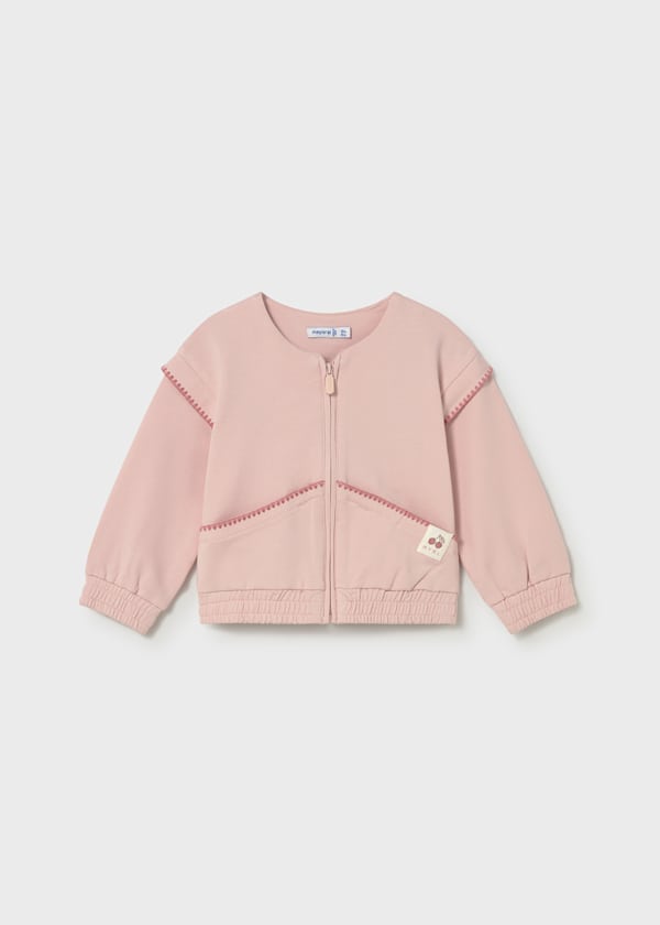Mayoral 1491 Pink Zip Hoodie