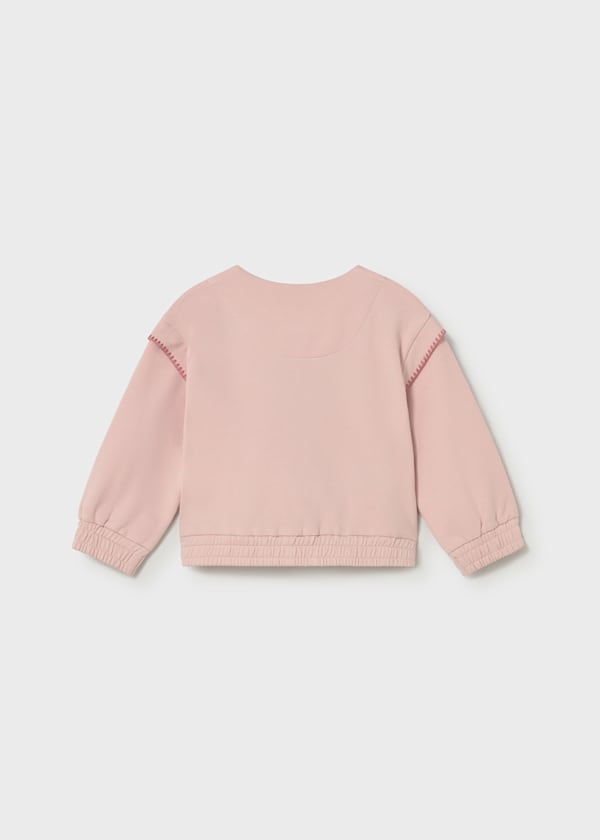 Mayoral 1491 Pink Zip Hoodie