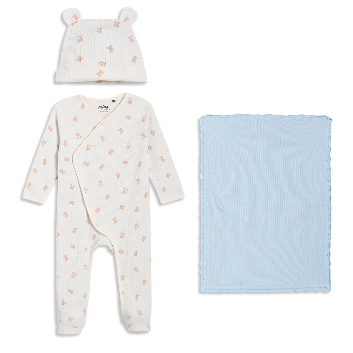 Mini Cuddles 3pc Blue Blanket Gift Set