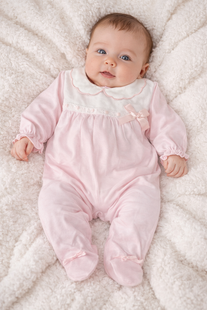 Sardon Pink Bow Romper