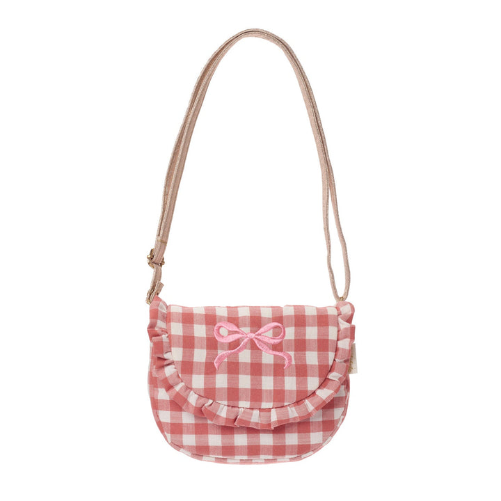RH Gingham Ruffle Bow Bag