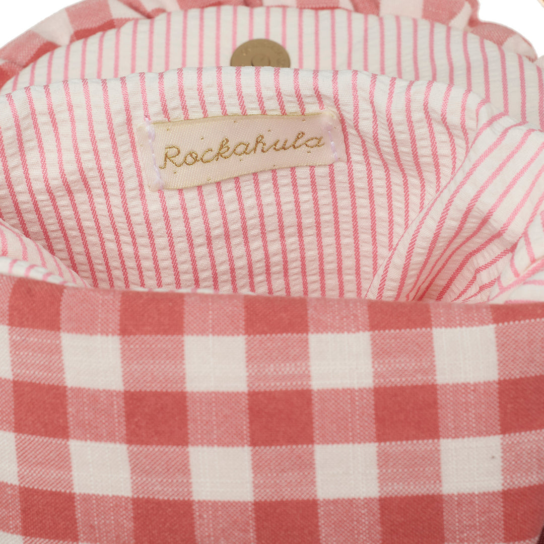 RH Gingham Ruffle Bow Bag