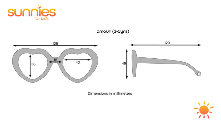 Sunnies for Kids Sunglasses 3-5 Years