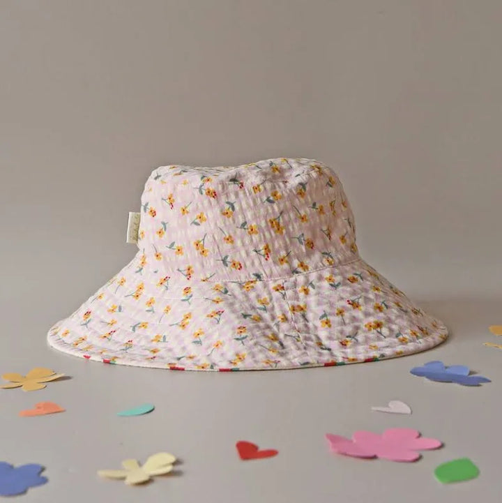 RH Strawberry Reversible Hat 7-10 Years