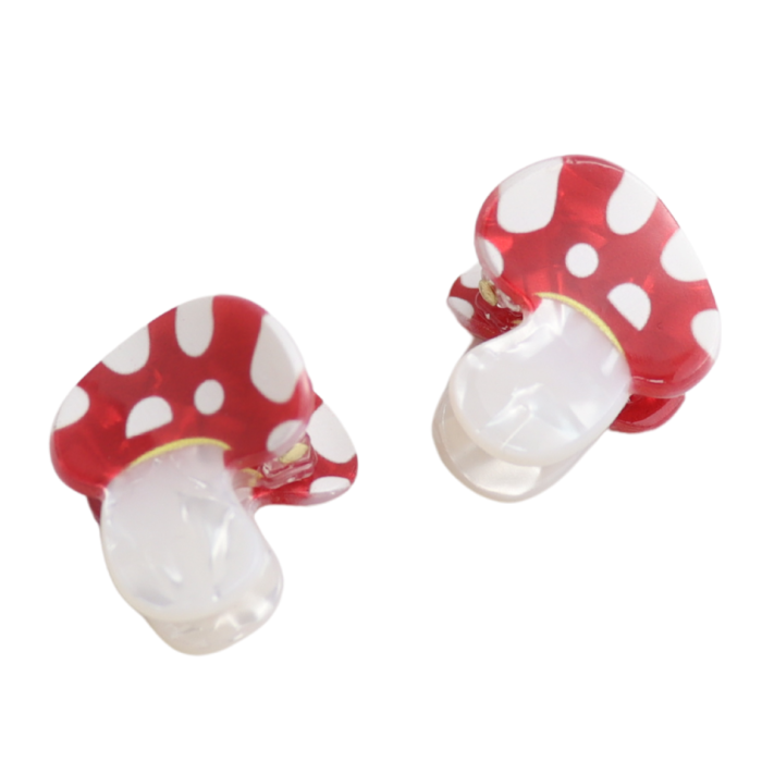 Mini Mushroom Claw Clips