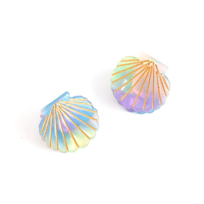Multi Seashell Claw Clips
