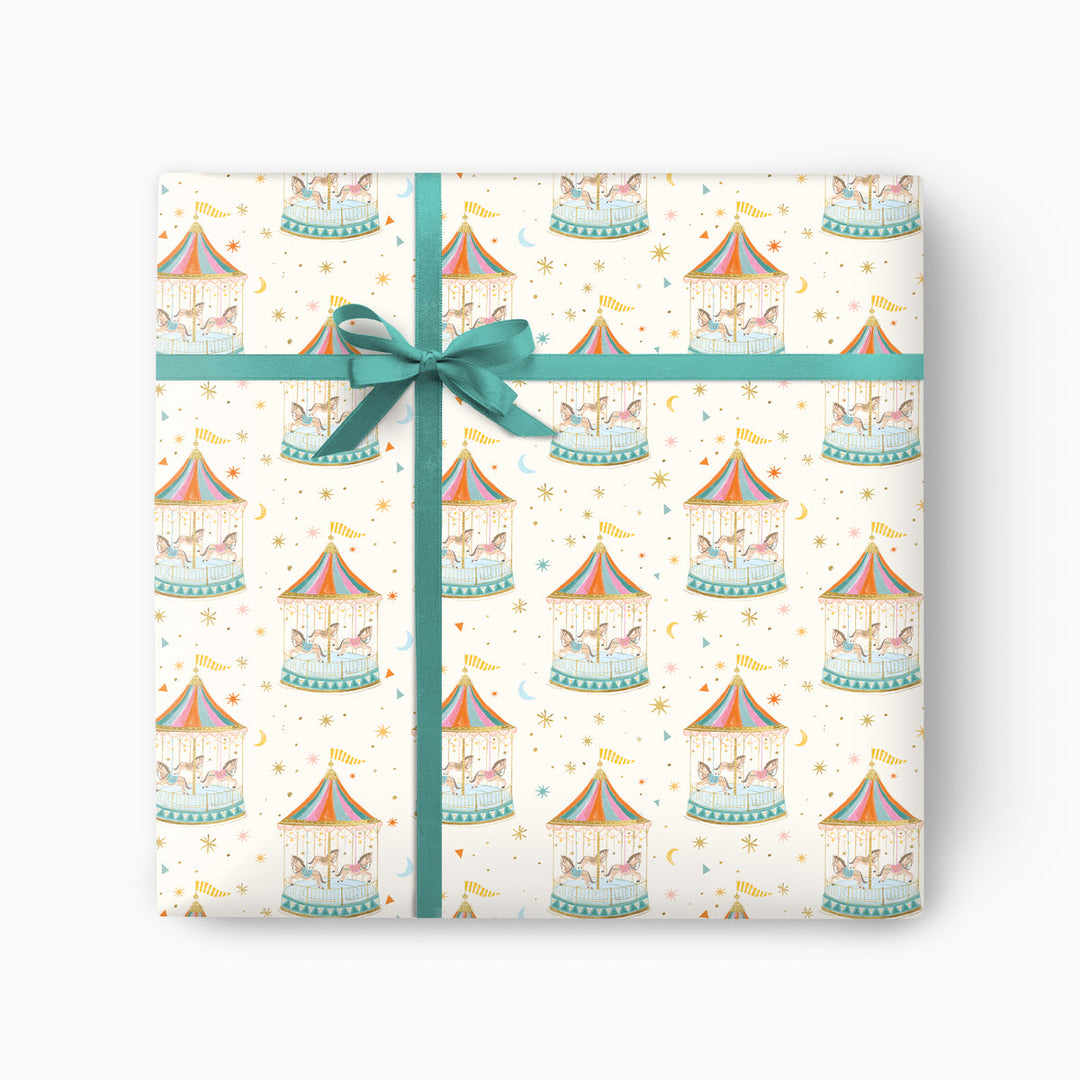 Carousel Wrapping Paper 2pc