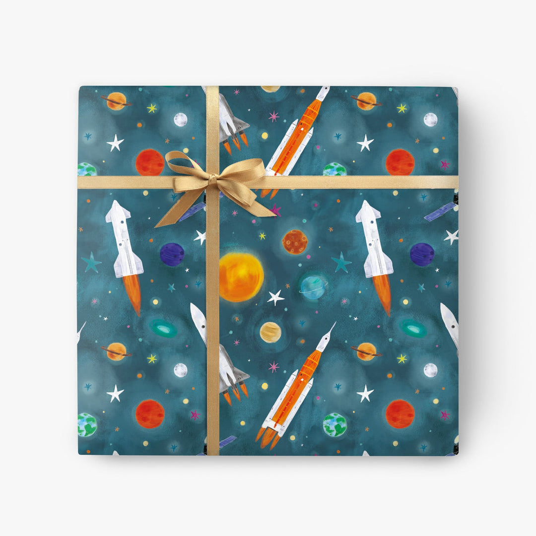 Rockets Wrapping Paper 2pc