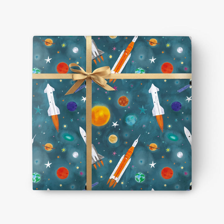 Rockets Wrapping Paper 2pc