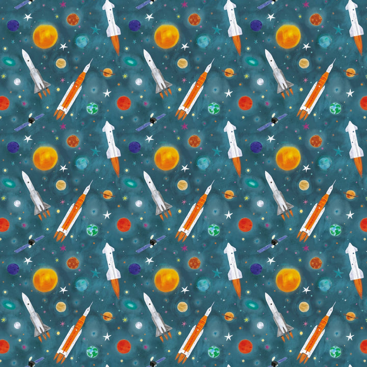 Rockets Wrapping Paper 2pc