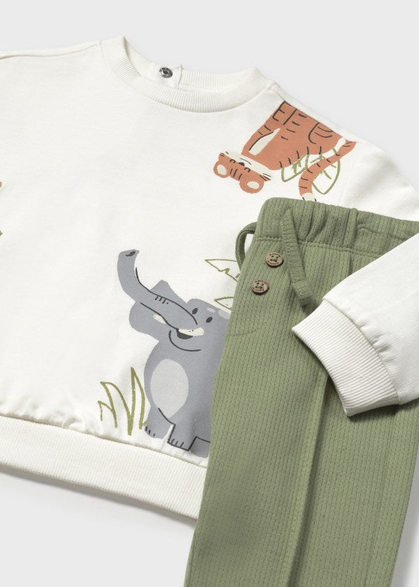 Mayoral Animal Print Jumper and Trousers Tracksuit 1841