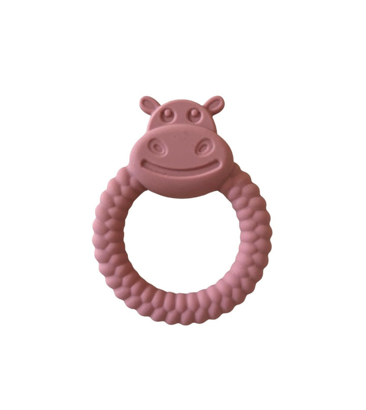 Green Island Hippo Baby Teething Ring