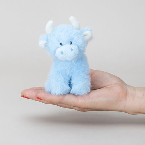 Highland Cow Mini Baby Blue