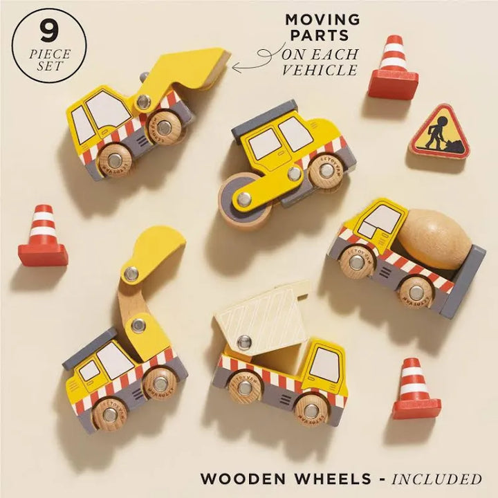 Le Toy Van Construction Vehicle Set