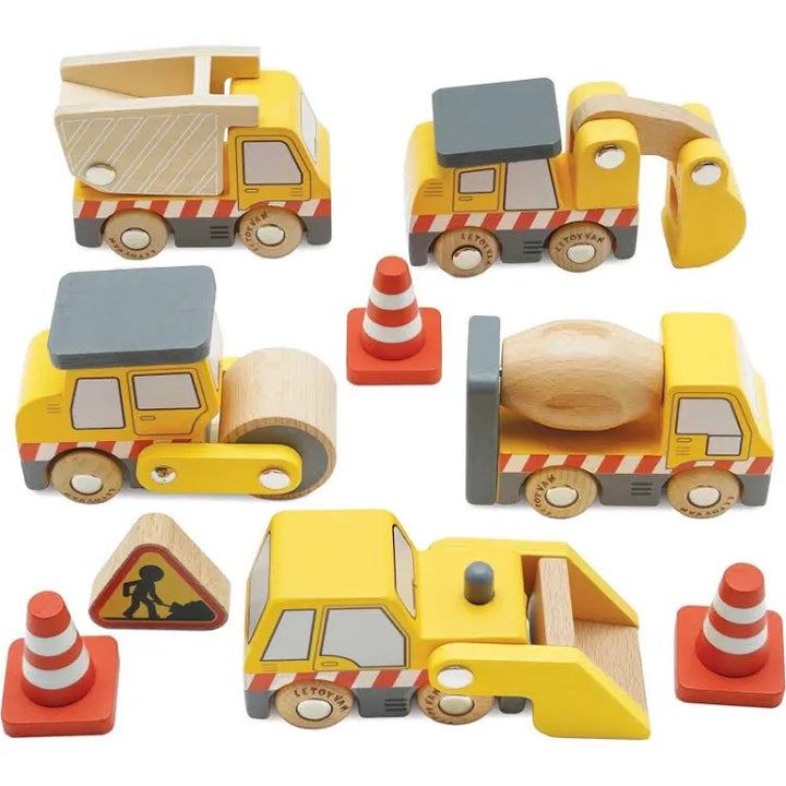 Le Toy Van Construction Vehicle Set