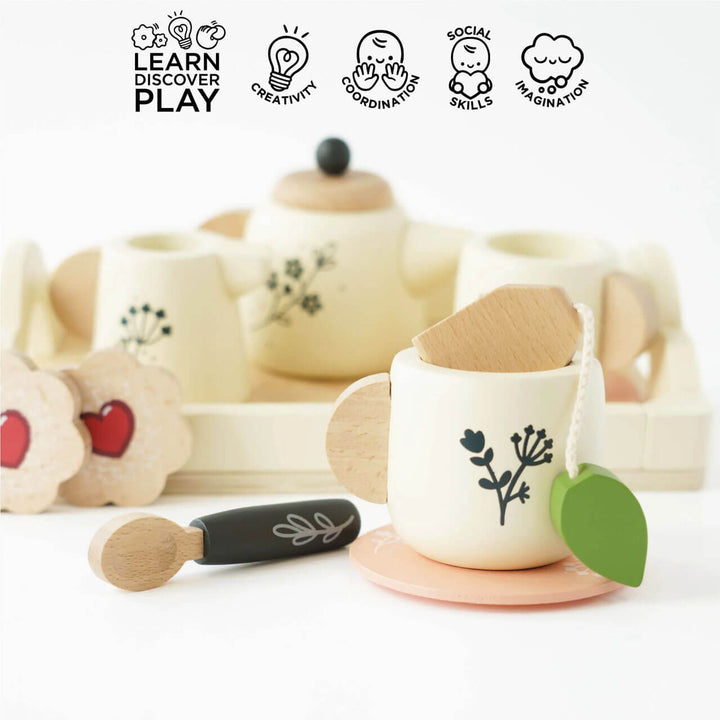 Le Toy Van Wooden Tea Set and Tray