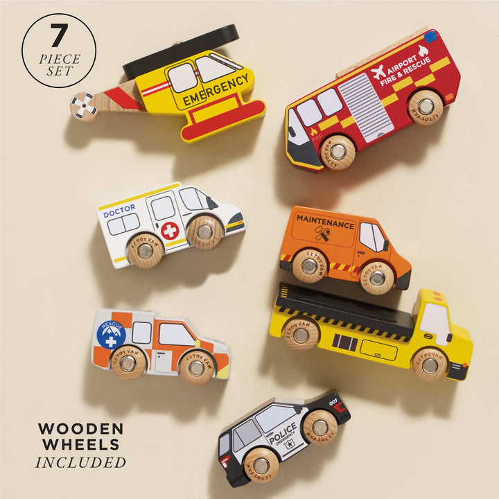 Le Toy Van Emergency Vehicle Set