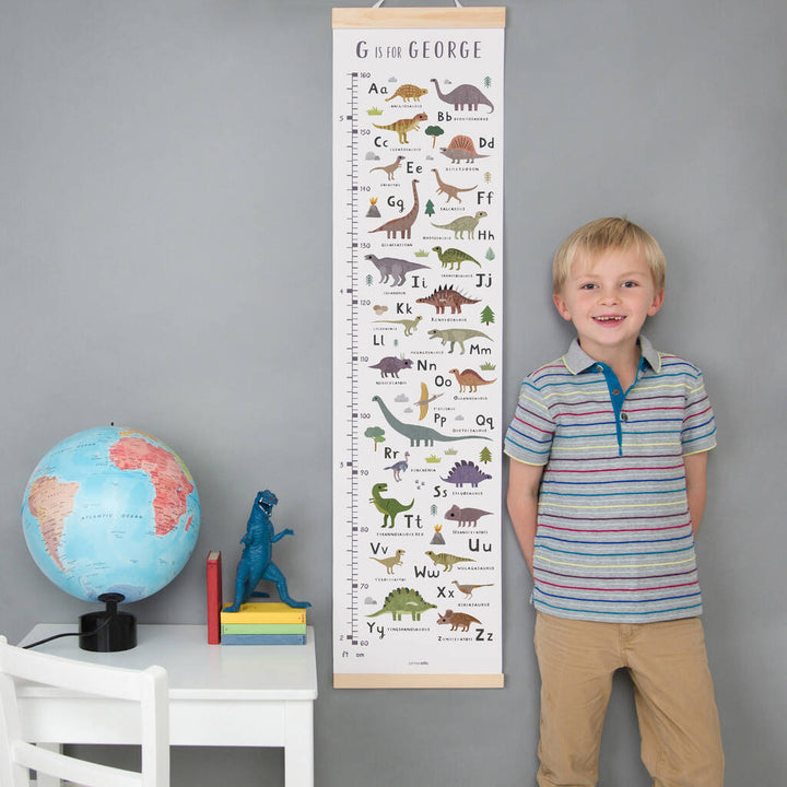 Dinosaur Alphabet Height Chart