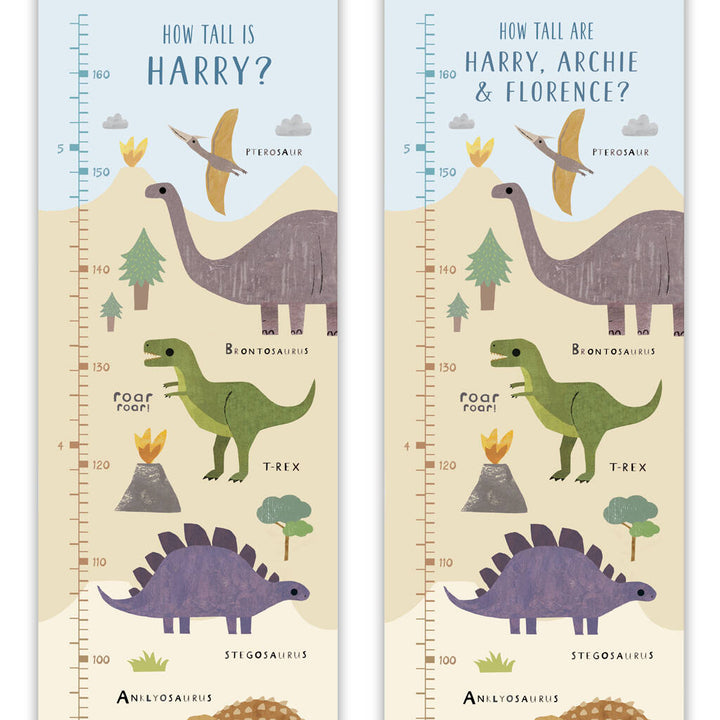 Dinosaur Landscape Height Chart