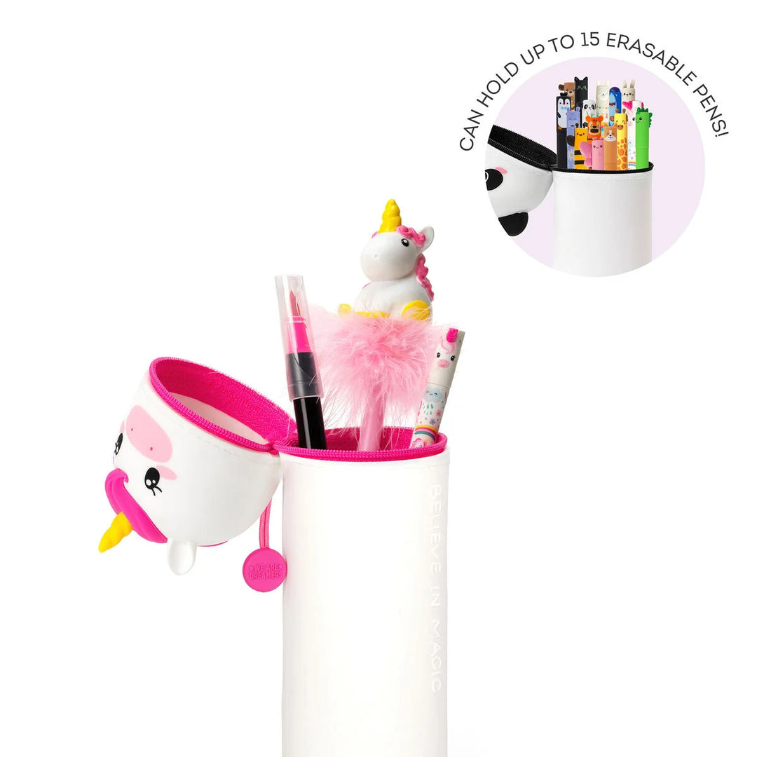 Legami 2-In-1 Silicone Pencil Case - Kawaii - Unicorn