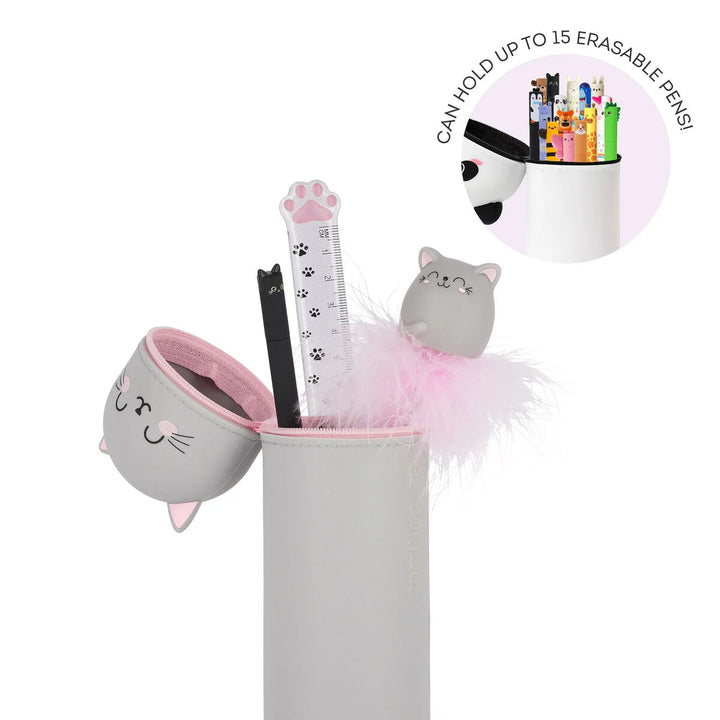 Legami 2-In-1 Silicone Pencil Case - Kawaii - Kitty