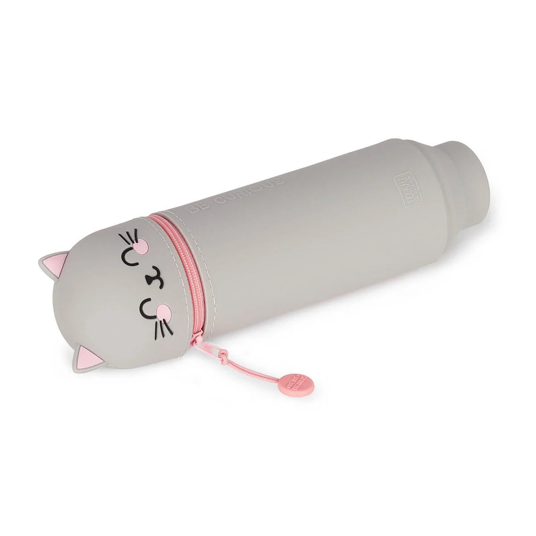 Legami 2-In-1 Silicone Pencil Case - Kawaii - Kitty