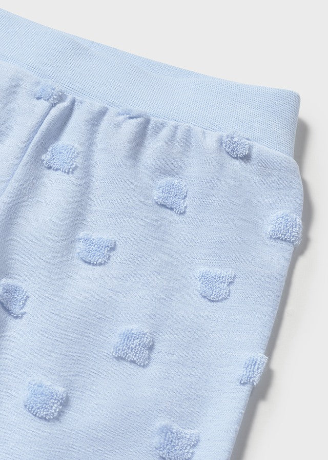 Mayoral Newborn Top, Leg Warmer and Hat Set - Sky Blue 1557
