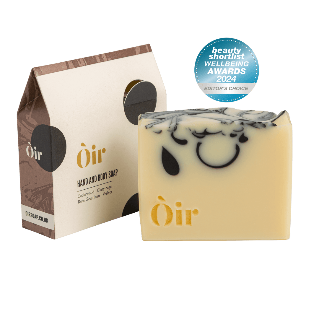 Oir Soap Cedarwood Clary Sage Rose Geranium Vetiver