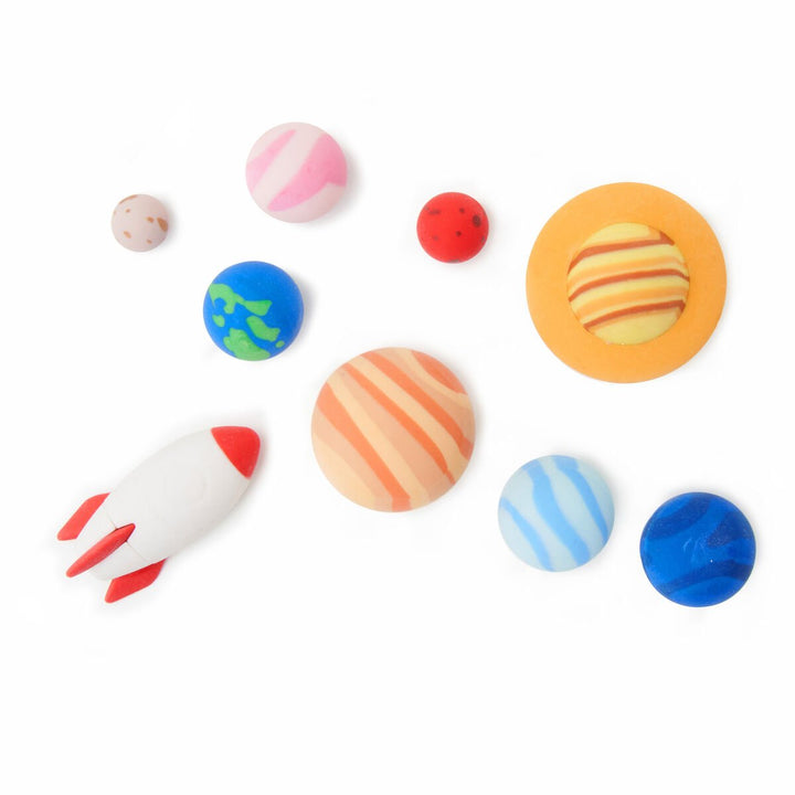 Legami Solar System - Set Of 9 Erasers
