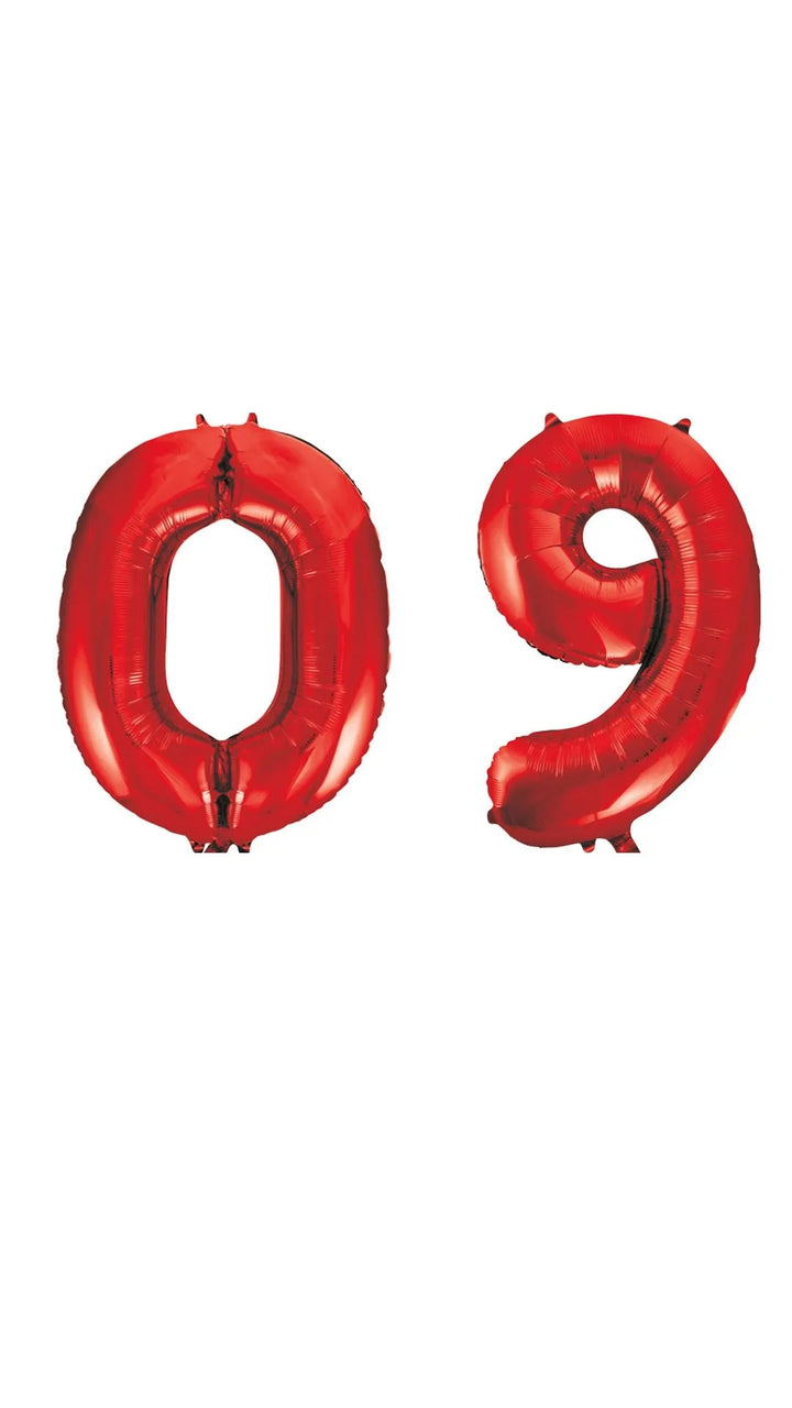 34 inch Helium Foil Number Balloons - collection only
