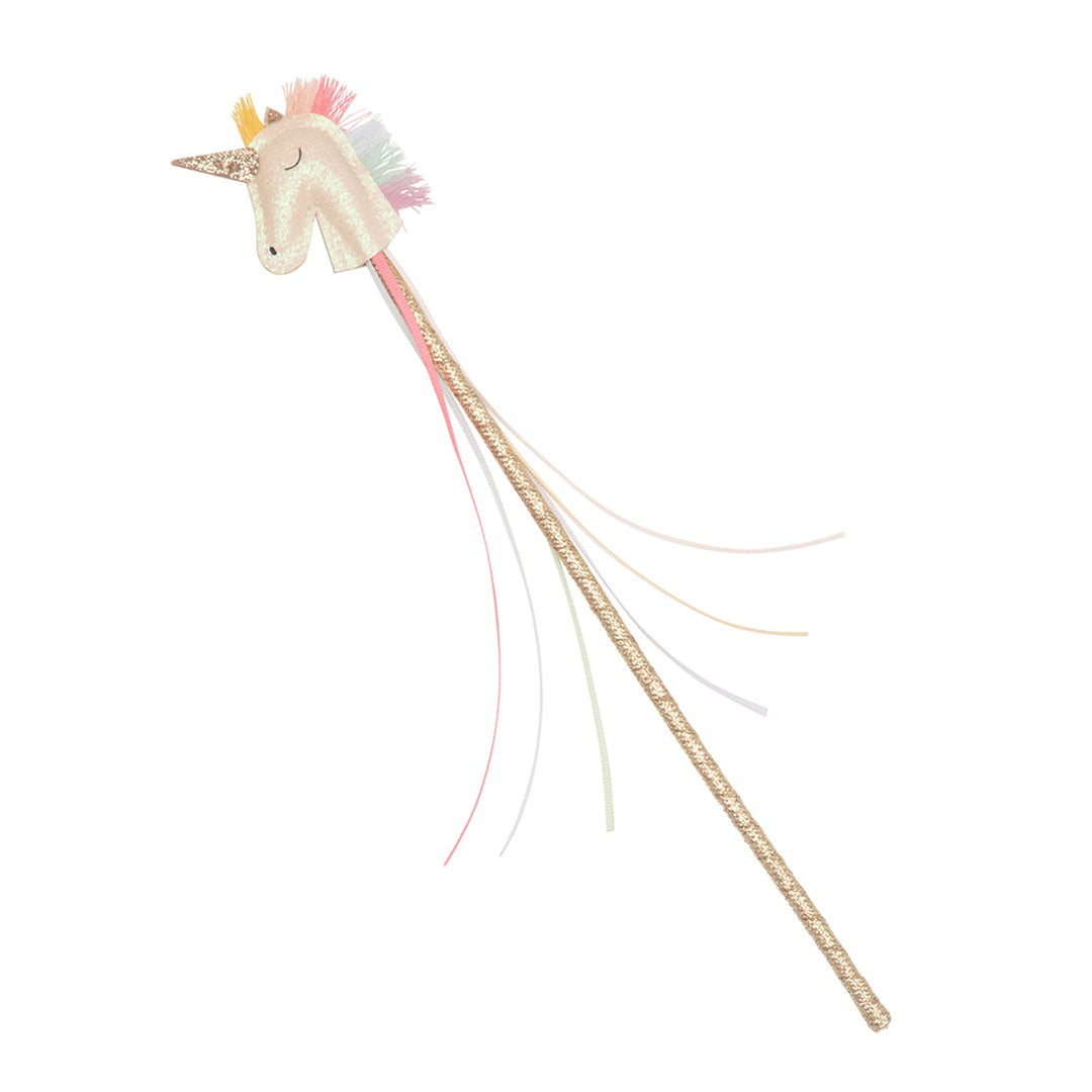 Rockahula Rainbow Unicorn Wand - glitter unicorn with ribbon streamers
