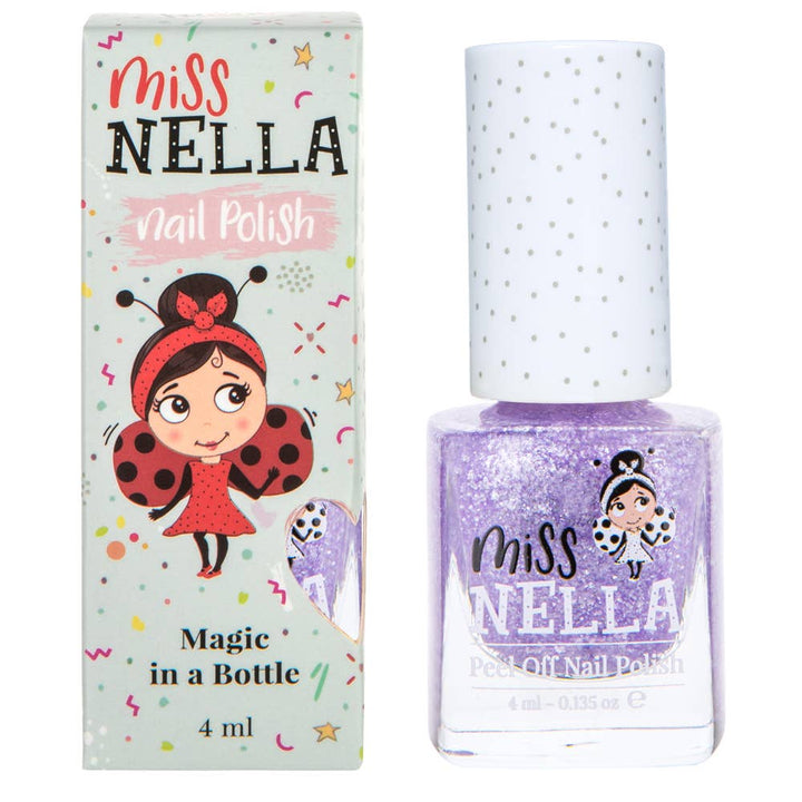 Sparkly Zebra Kids Peel Off Odour Free Nail Polish