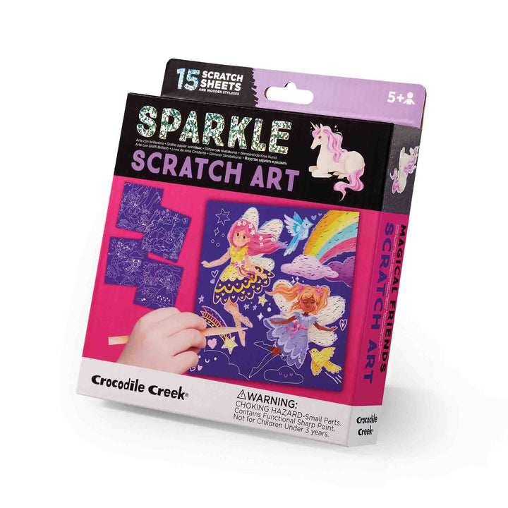 Crocodile Creek Magical Friends Scratch Art Kids Art Craft