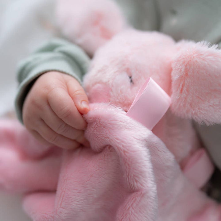 Pink bunny plush comforter blanket for babies - photo 6