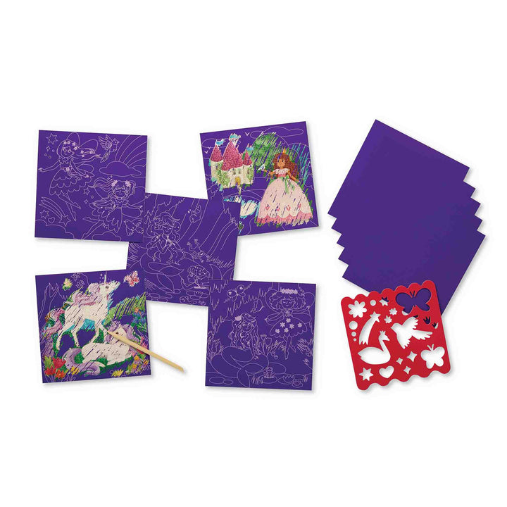 Crocodile Creek Magical Friends Scratch Art Kids Art Craft