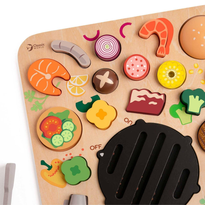 Classic World BBQ Puzzle Set  Montessori Wooden Learning Toy