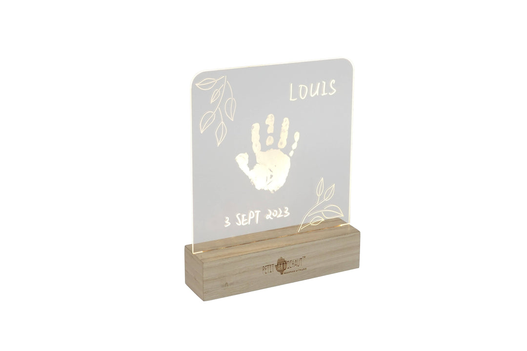 Petit Artichaut Olive Tree illuminated baby footprint frame - image 5